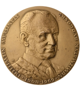 Medal Stanisław Niewitecki 25 lat Sekcji Numizmatycznej Bydgoszcz 1979 etui