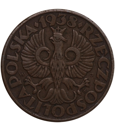 5 groszy 1938 rok, stan 2