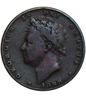 Wielka Brytania, 1 Farthing (1/4 Pensa) 1828 – Jerzy IV