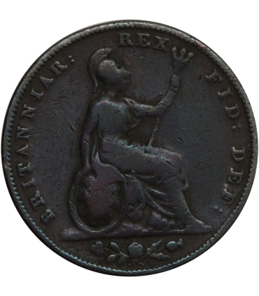 Wielka Brytania, 1 Farthing (1/4 Pensa) 1828 – Jerzy IV