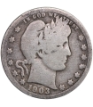 USA, Quarter Dollar Barber (25 centów) 1903 – Ćwierćdolarówka Barbera, SREBRO