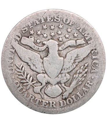 USA, Quarter Dollar Barber (25 centów) 1903 – Ćwierćdolarówka Barbera, SREBRO