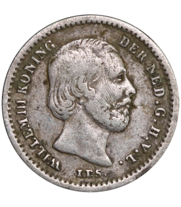 Holandia, 5 Centów 1859 – SREBRO – Król Wilhelm III (Willem III)