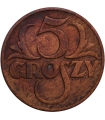 5 groszy 1937 rok, stan 3