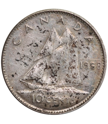 Lot, Kanada 5 x 10 centów, różne, srebro