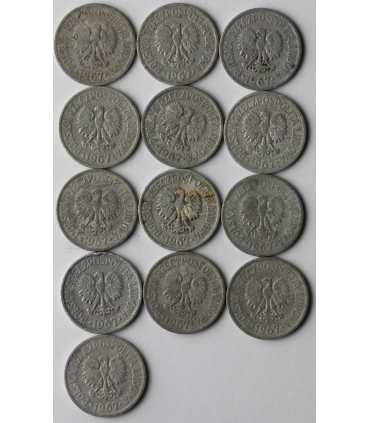 20 groszy 1963, stan 1-, piękna