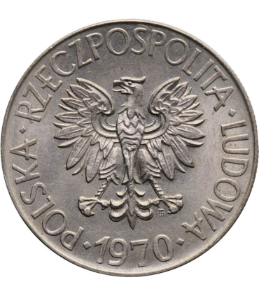 10 zł Kościuszko, 1970, piękna, wyselekcjonowana