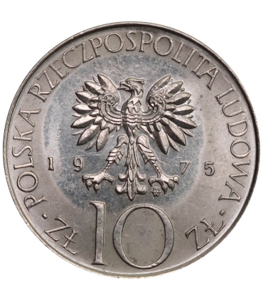 10 złotych, Adam Mickiewicz, 1975, stan 1-