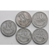 Lot 5x 10 groszy 1967, stan 3