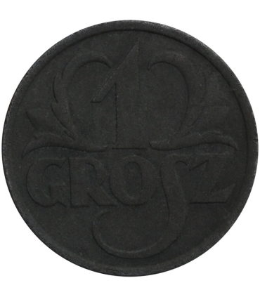 1 grosz 1939 cynk, GG, okupacja niemiecka