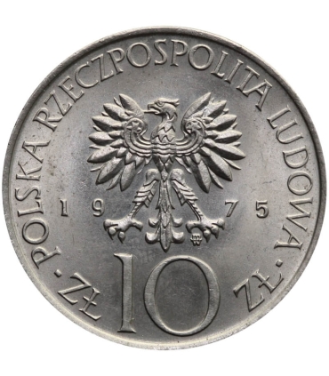 10 złotych, Adam Mickiewicz, 1975, stan 1-