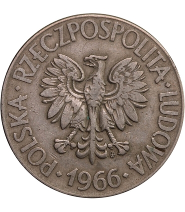 10 złotych Tadeusz Kościuszko 1966, stan 3, RZADKA