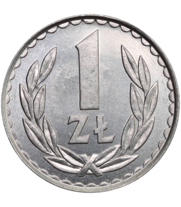 1 złoty 1982 stan 1-, gruba data