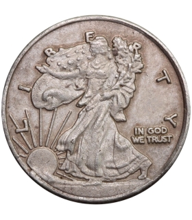 USA 1/2 dolara half dollar Idąca wolność, Walking Liberty, 1943, srebro Ag 900