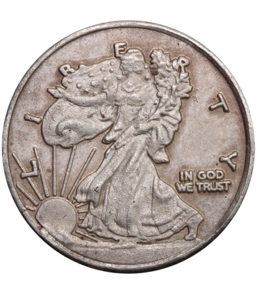 USA 1/2 dolara half dollar Idąca wolność, Walking Liberty, 1943, srebro Ag 900