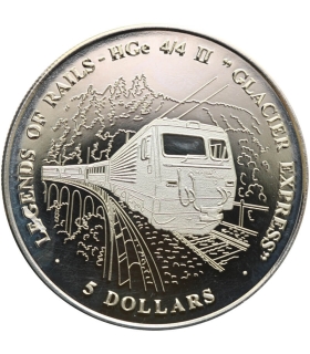 Liberia, 5 Dollars (2005) – Legendy Kolei Glacier Express