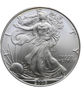 1 Dollar Liberty Orzeł 2005, 1 uncja srebro Ag 999 stan 1-