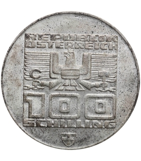 Austria 100 szylingów, 1976, Innsbruck, srebro