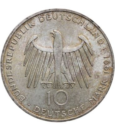 Niemcy 10 marek 1991 A – 200 lat Bramy Brandenburskiej – Srebro