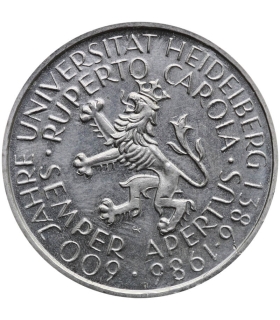 Niemcy 5 marek, 1986 600 lat Uniwersytetu w Heidelbergu