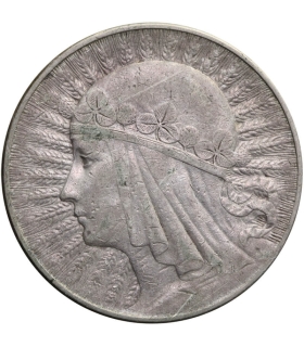 10 złotych Głowa kobiety 1932, stan 3+