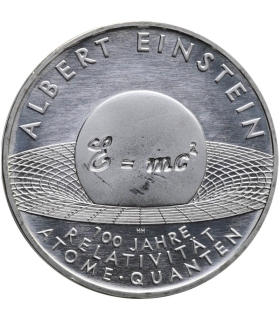 Niemcy 10 euro, 2005 100 rocznica - Teoria względności Alberta Einsteina – Srebro