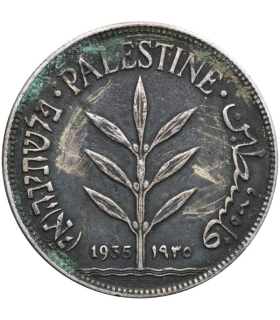 Srebrne 100 Milsów 1935 – Palestyna (Brytyjski Mandat Palestyny)
