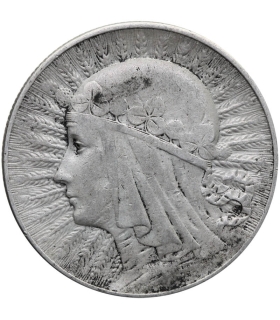 5 złotych głowa kobiety 1934, stan 3+