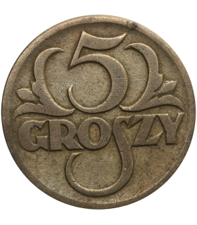 5 groszy 1923 rok, stan 3