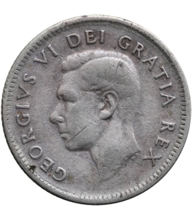 Kanada 10 centów 1949, srebro, 3-