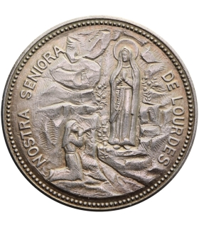 Medal pamiątkowy Matka Boska z Lourdes i Bazylika