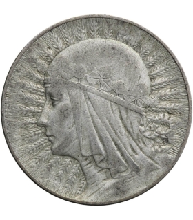 5 złotych głowa kobiety 1933, stan 3