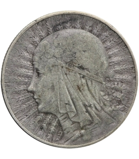 5 złotych głowa kobiety 1932, stan 3