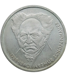 Niemcy 10 marek, 1988 200. rocznica śmierci Arthura Schopenhauera | Srebro