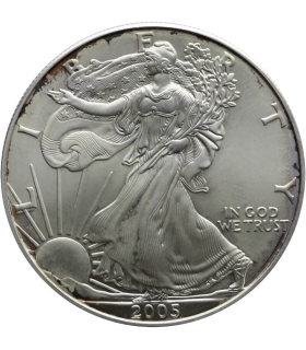 1 Dollar Liberty Orzeł 2005, 1 uncja srebro Ag 999 stan 1-
