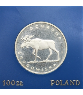 100 zł Łoś Ochrona środowiska 1978
