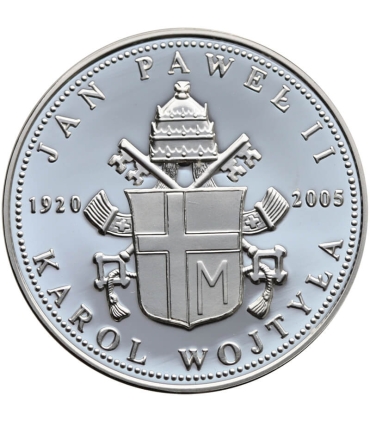 Polska, medal Jan Paweł II, Audiencja dla delegatów Solidarności, 2008 r., srebro