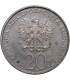 20 złotych, Dar Pomorza /PRÓBA/ Miedzionikiel/ Data na górze, nakład 20 szt.