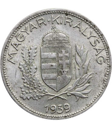 Węgry 1 pengo, 1939, srebro
