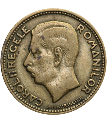 Rumunia 20 lejów, 1930 Portret Karola II