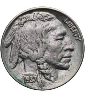 USA 5 centów głowa Indianina / bizon, 1934