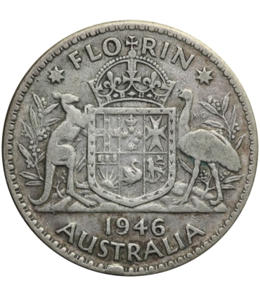 Australia 2 shillings (florin), 1946, srebro