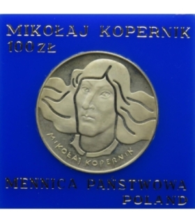 100 zł, Mikołaj Kopernik, 1974, srebro, st. 1-