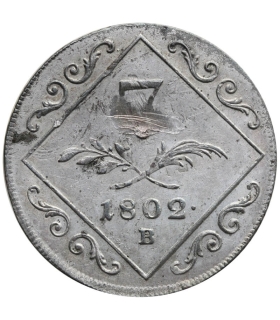Austria 7 krajcarów, 1802, srebro