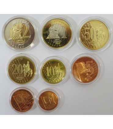 Austria zestaw 8 monet euro 2005 od 1 centa do 2 euro - blister