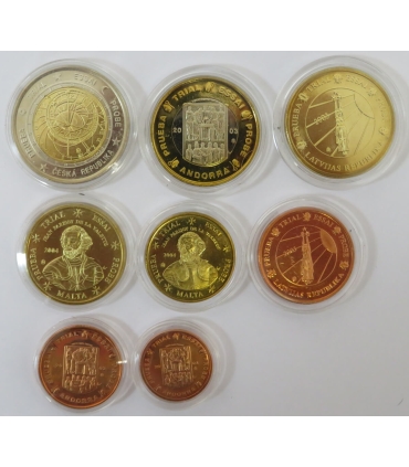 Austria zestaw 8 monet euro 2005 od 1 centa do 2 euro - blister