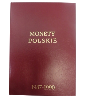 29 monet PRL  z lat 1987-1990 + używany album