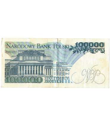 100000 zł Stanisław Moniuszko 1990, seria E, stan 3/3-