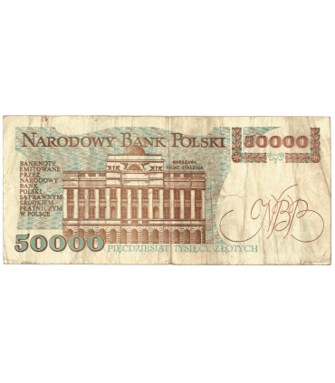 50000 zł Stanisław Staszic 1989, seria A stan 3