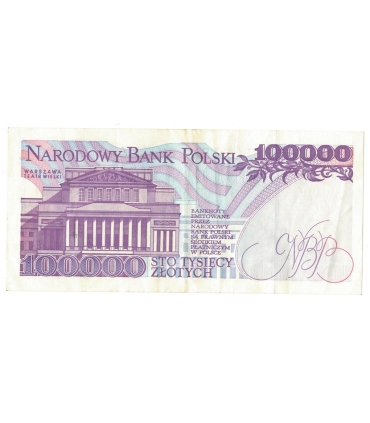 100000 zł Stanisław Moniuszko 1993, seria D, stan 3